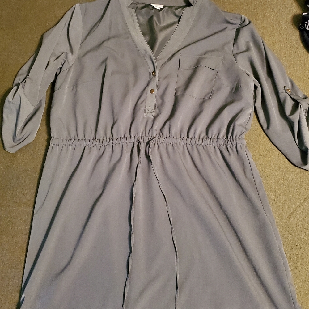 Green Merona drawstring dress